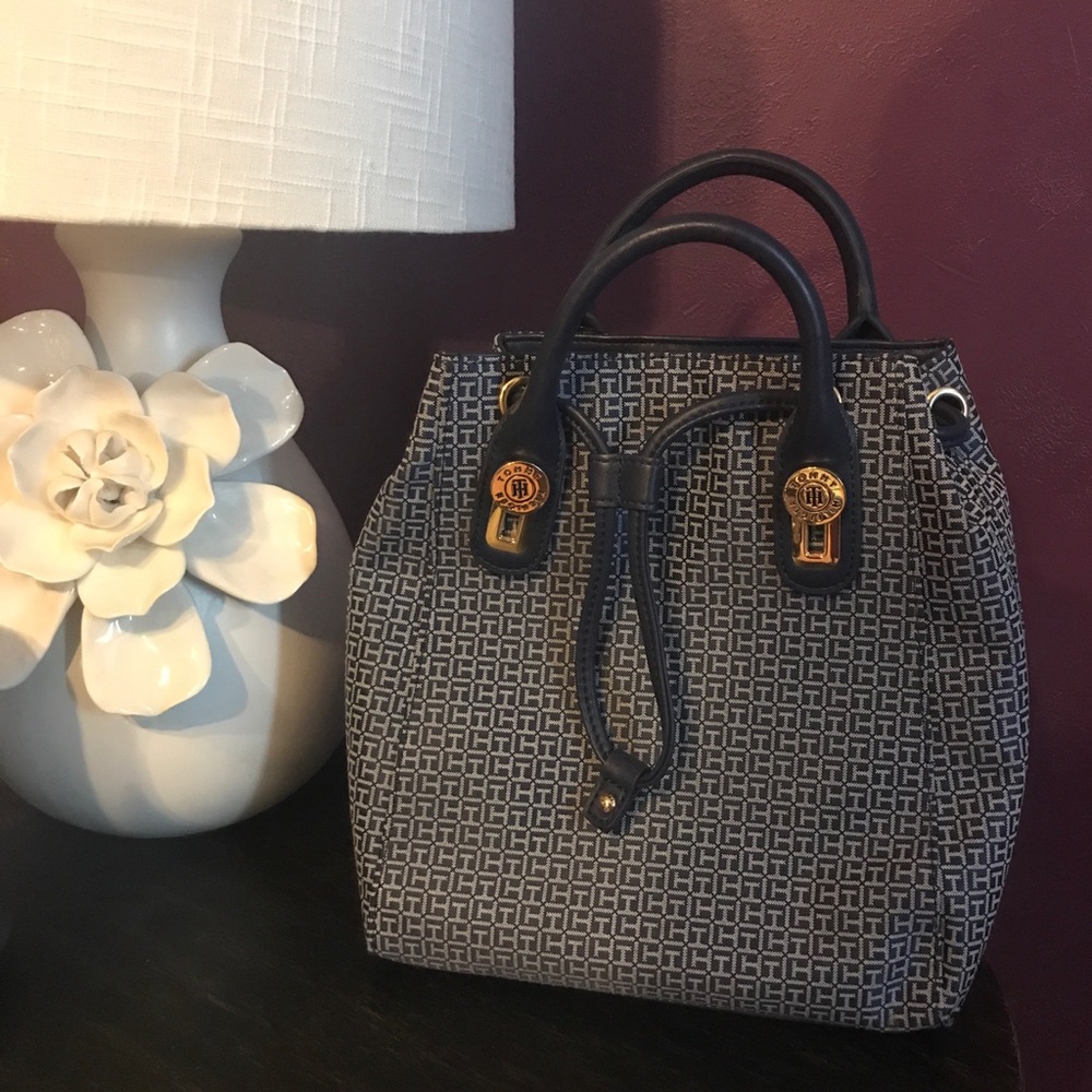 Tommy Hilfiger Navy Backpack Purse NWT